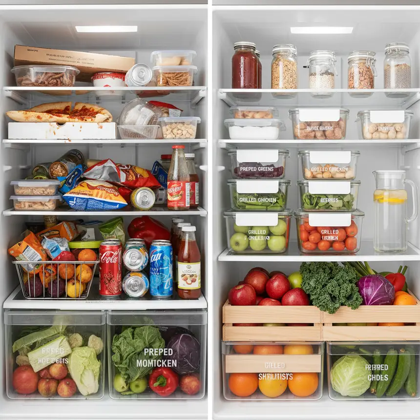 Organized refrigerator