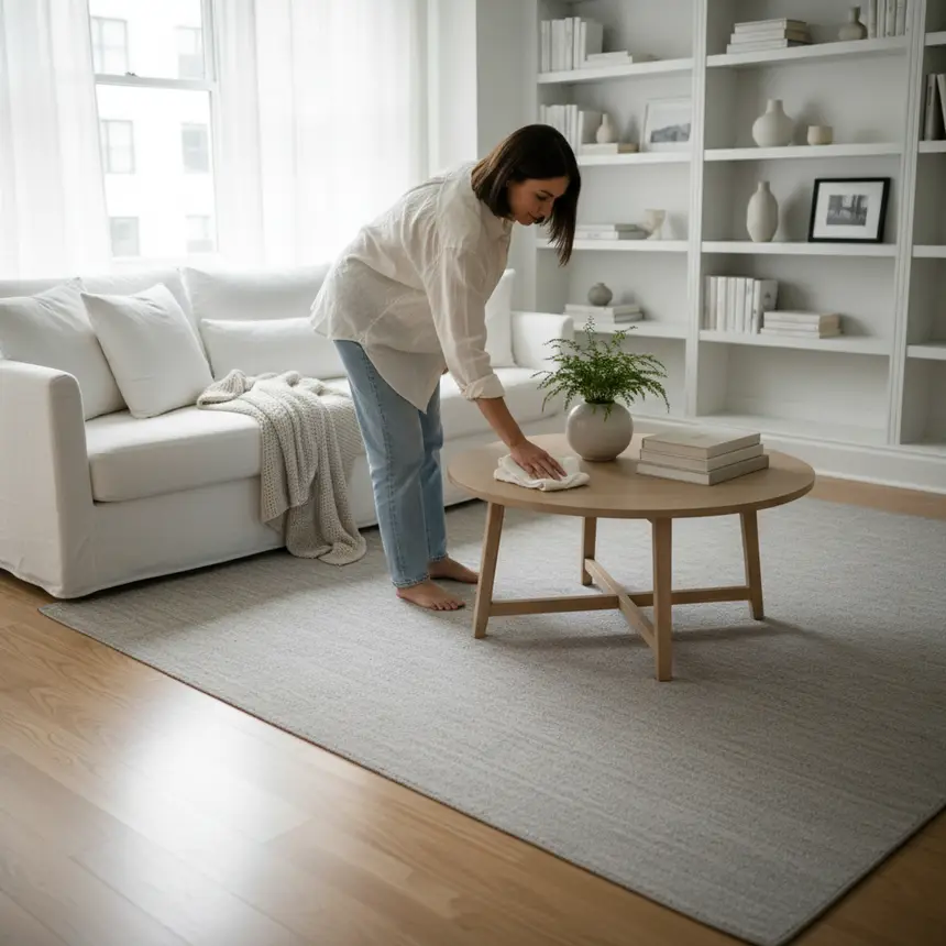Apartment cleaning routine