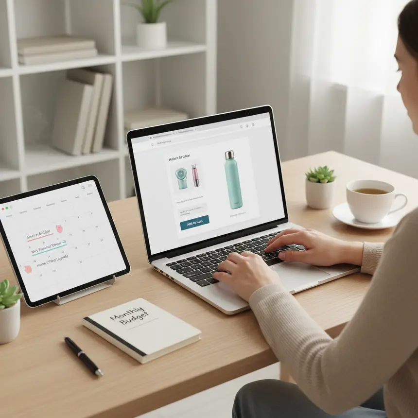 Online shopping cart, purchase planning