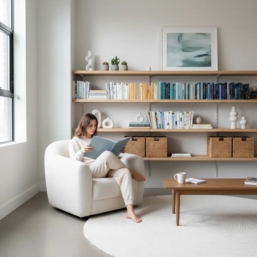 Tidy studio apartment, comfortable living