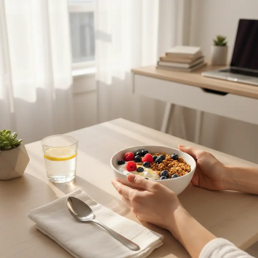 Organized space healthy diet