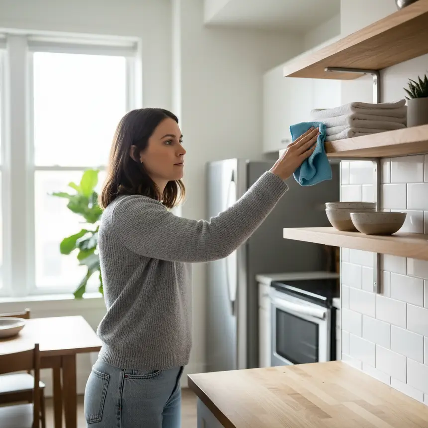 Kitchen shelf maintenance