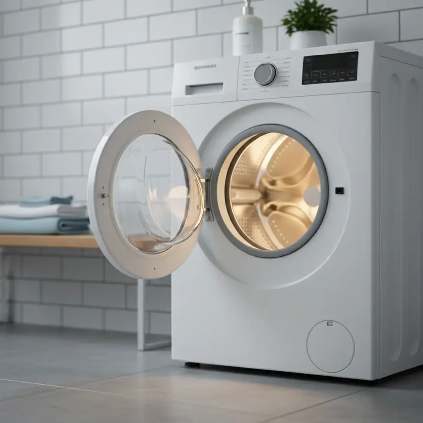 Washing machine door ajar, ventilation habit