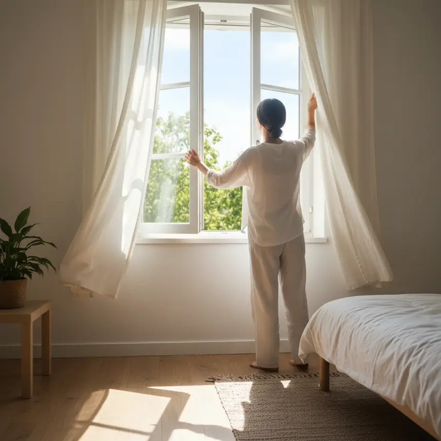 Apartment ventilation habit
