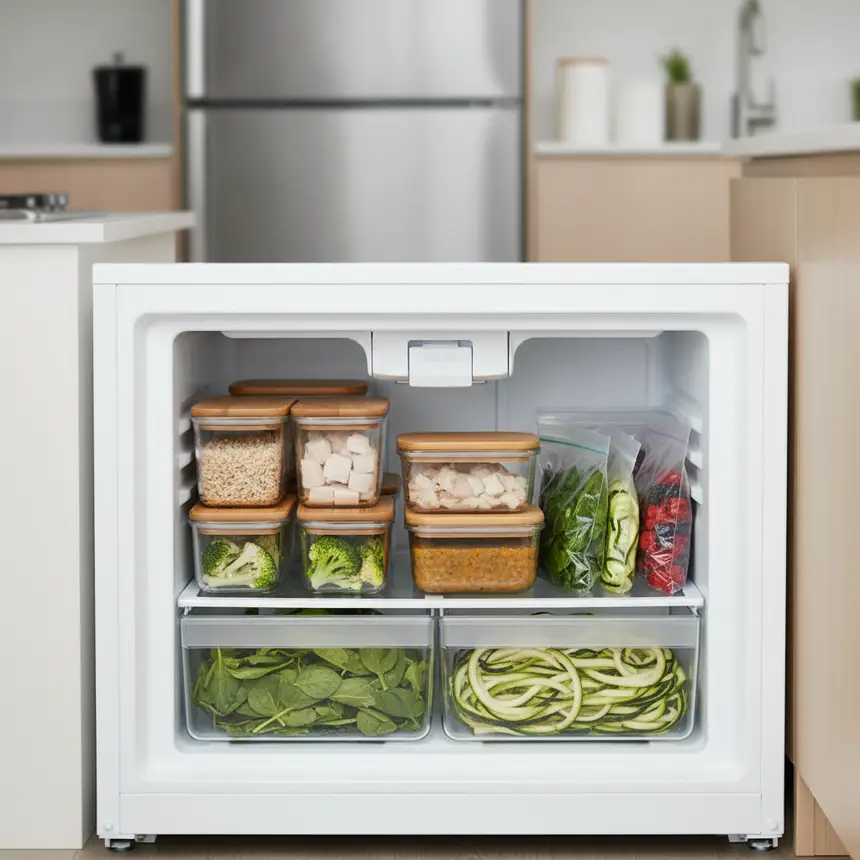 Freezer organization, efficient cooking, smart storage
