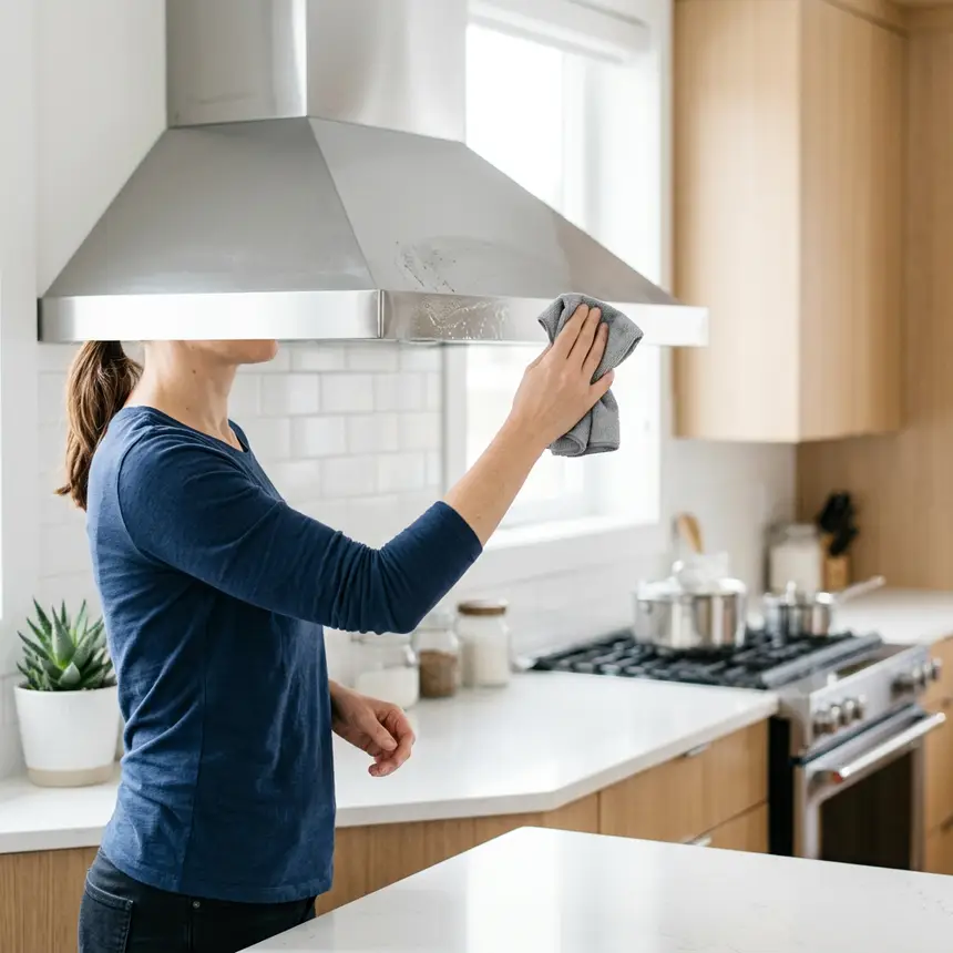 Wiping fan exterior