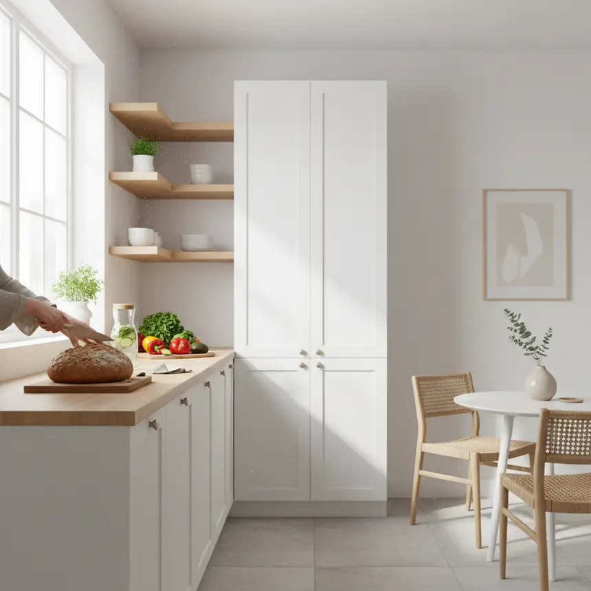 Clean kitchen space