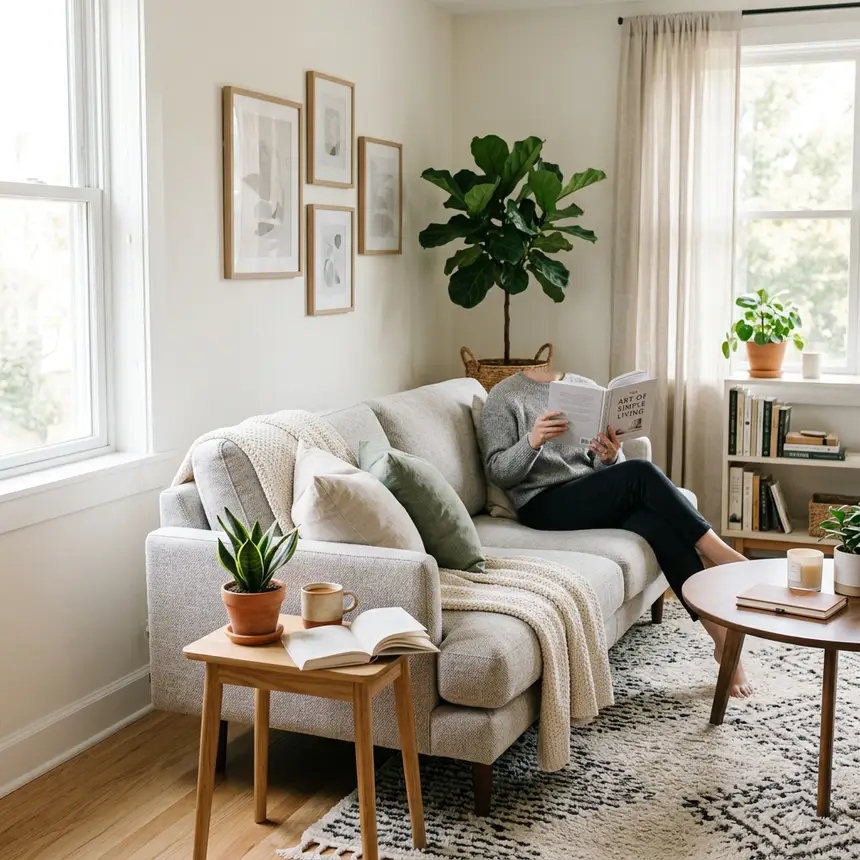 Organized space, tidy apartment, psychological well-being