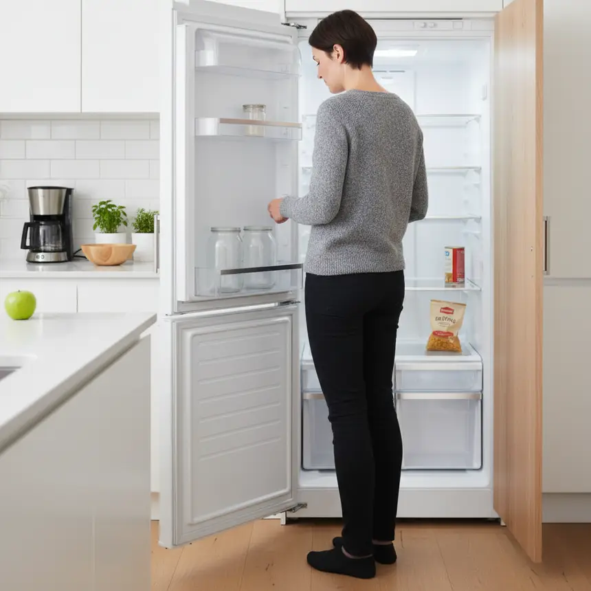 person contemplating cooking
