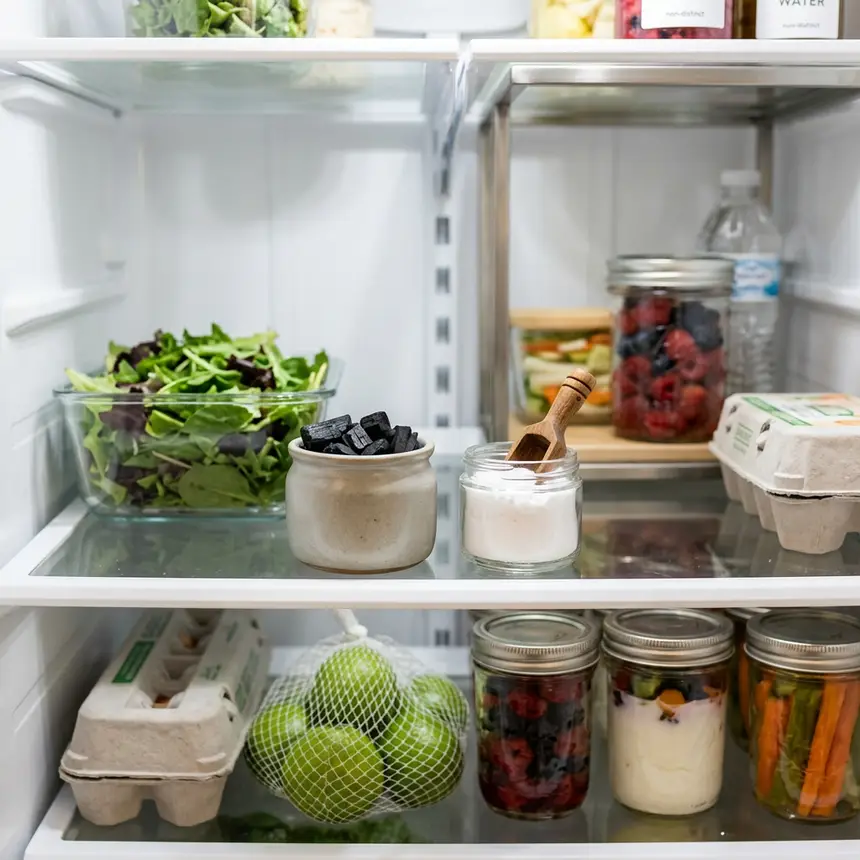 Natural deodorizer inside refrigerator