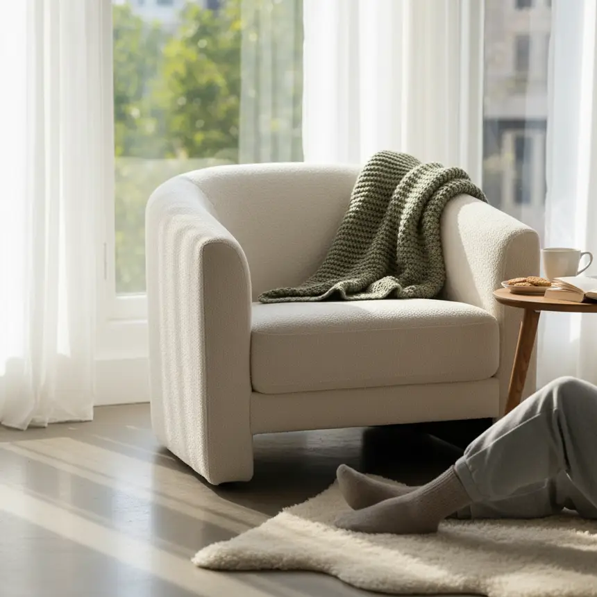 Cozy apartment nook, personal sanctuary