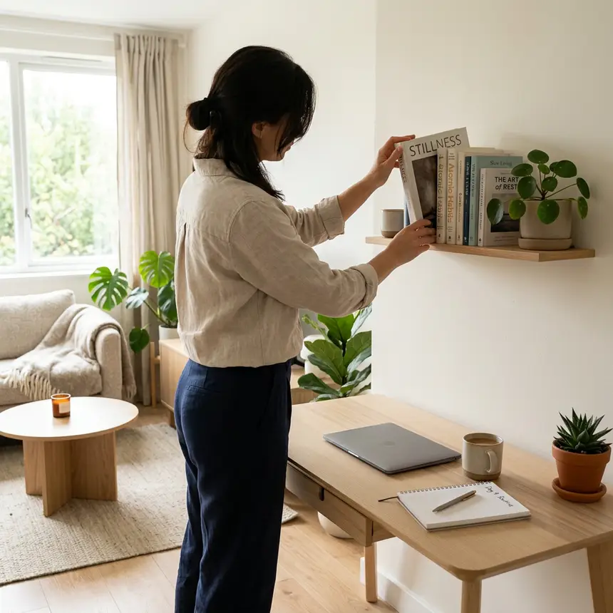 Calm organized room