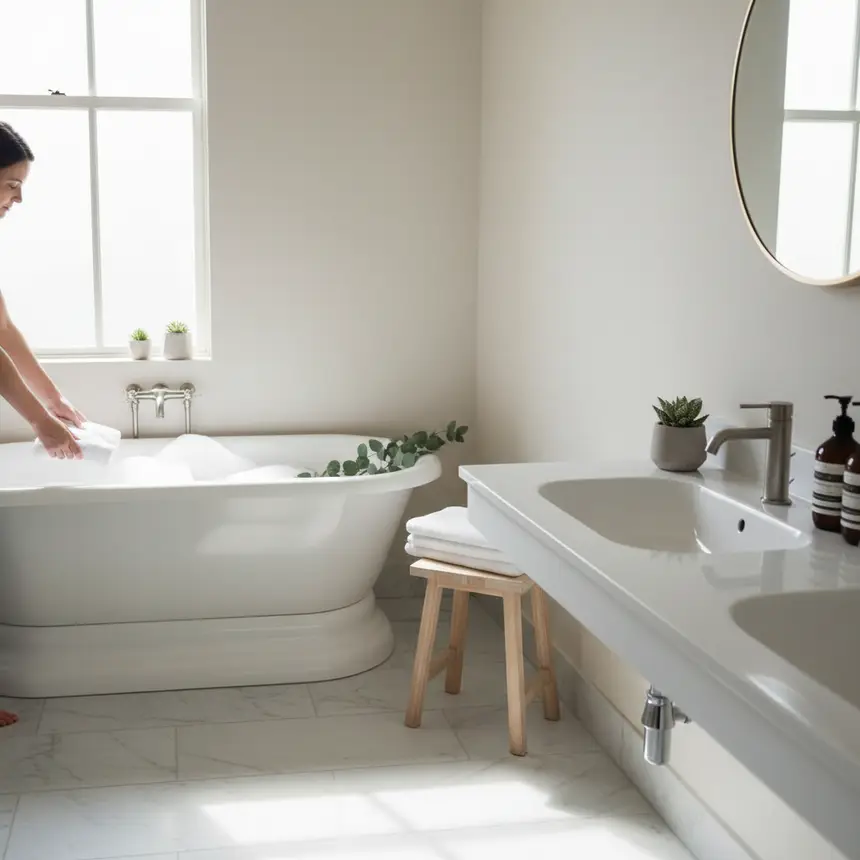 Clean bathroom interior
