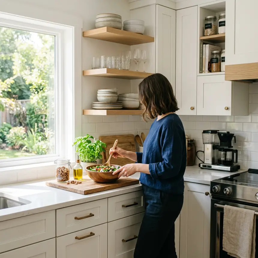 Organized kitchen satisfaction