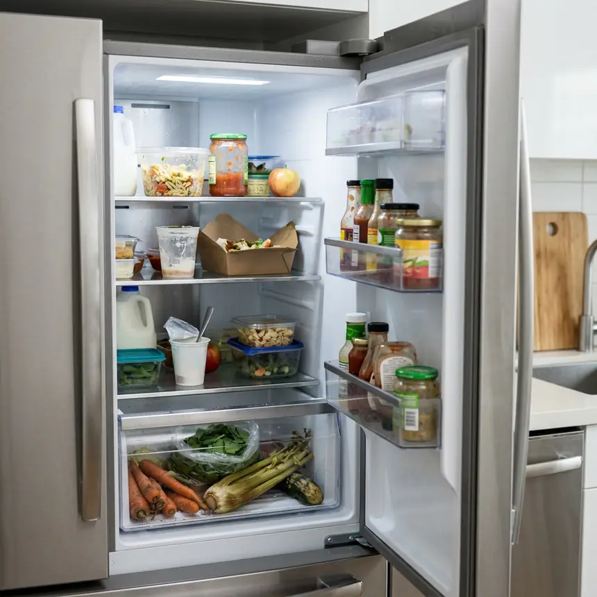 Fridge food waste