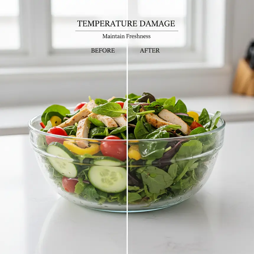 Wilted salad comparison