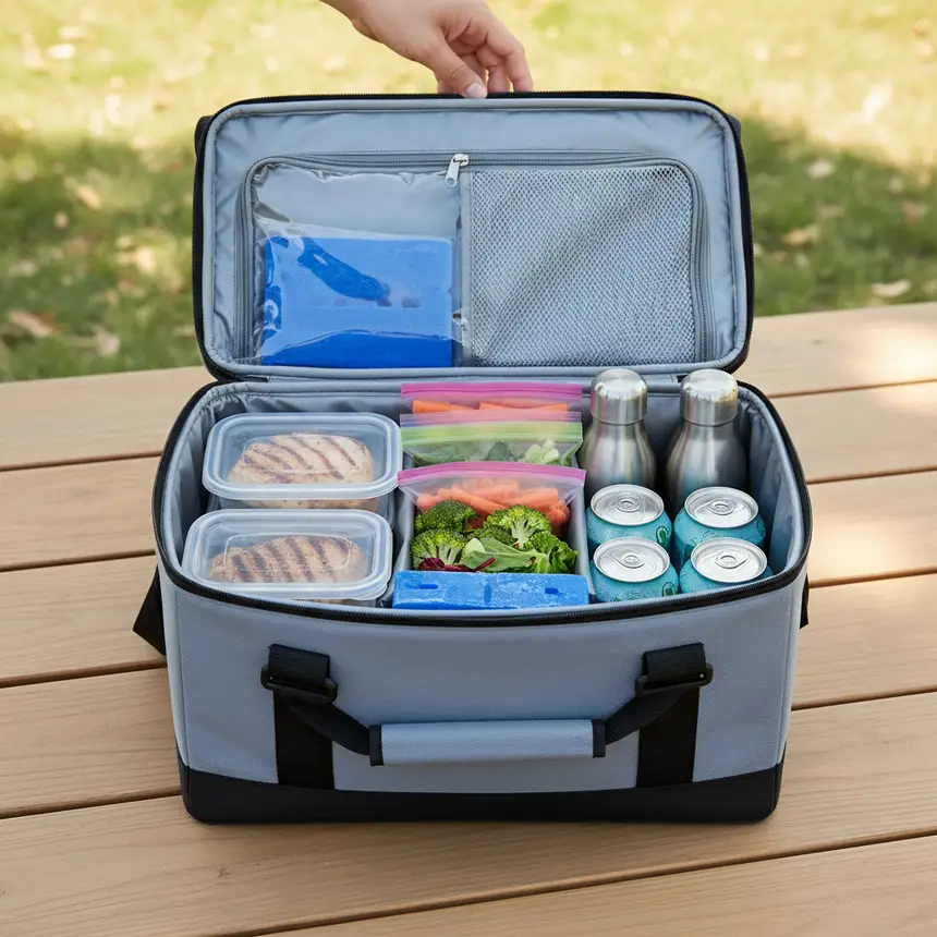 Cooler food arrangement strategy