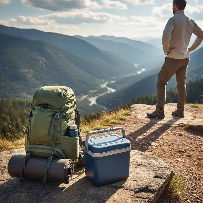 Outdoor solo picnic