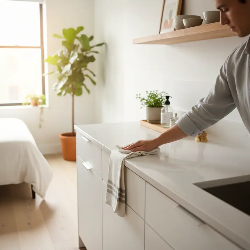 Clean kitchen, kitchen cleaning habits