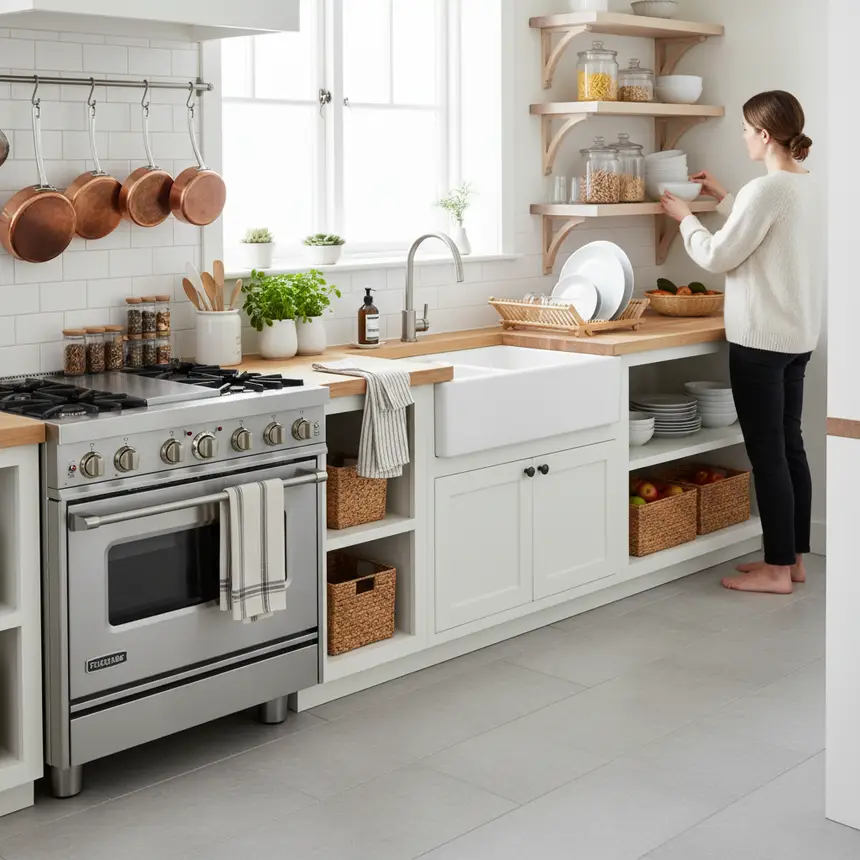Organized small kitchen